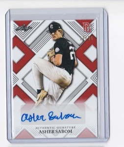 ASHER SABOM 2023 LEAF PERFECT GAME NATIONAL SHOWCASE ROOKIE AUTOGRAPH #17/30 - Picture 1 of 24