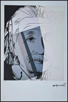ANDY WARHOL * Einstein *57 x 38 cm*signed lithograph*Kunstdruck*limited # 62/100 - Bild 1 von 4