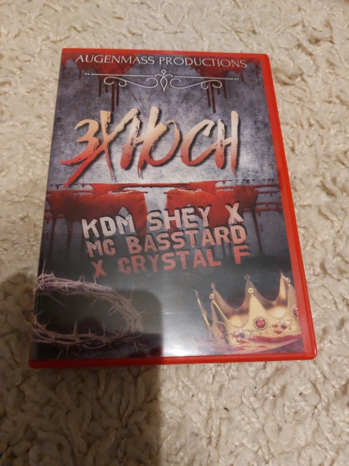 3 x Hoch MC Basstard Crystal F KDM Shey Hip Hop Rap Ruffiction, Limitiert - Bild 1 von 3