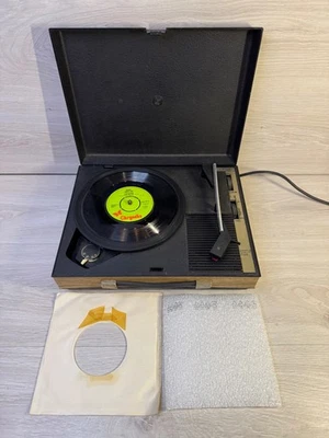 Platine vinyle compacte vintage Fidelity HF42 portable - Photo 1/4