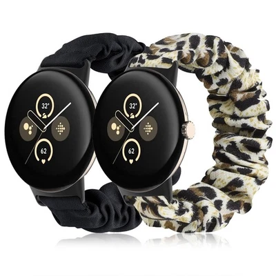Pulseiras Tovimall para Google Pixel Watch pulseira de relógio feminina de tecido elástico 3/4 pacote com 2 - Imagem 1 de 4