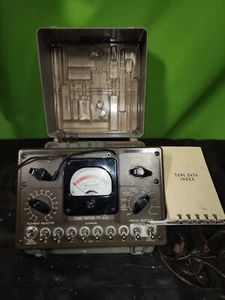 WESTON TV-4/U TUBE & CAPACITOR TESTER NAVY MILITARY AN/USM-3 W/ CASE - Picture 1 of 16