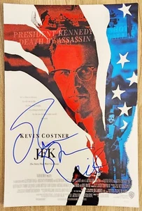 Oliver Stone & Kevin Bacon Signed JFK 12x18 Movie Poster Legends RAD - Picture 1 of 2