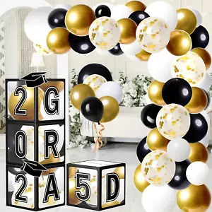 Graduation Decorations Class of 2025 Graduation Party Decorations Set of 4 Gradu - Picture 1 of 12