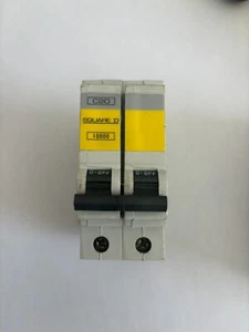 SQUARE D QOE C20 20 AMP 10 KA QO220EC10 DOUBLE POLE MCB CIRCUIT BREAKER. - Picture 1 of 1