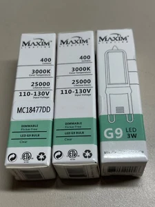 3-Pack Maxim Lighting - BL3G9CL120V30 - Accessory-120V 3W G9 LED - Picture 1 of 2