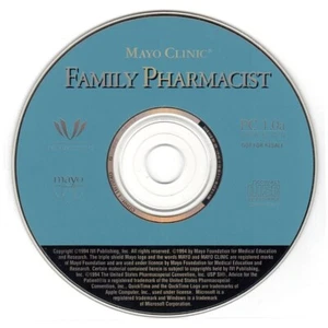 Mayo Clinic Family Pharmacist (PC-CD-ROM, 1994) for Win/DOS - NEW CD in SLEEVE - Picture 1 of 3