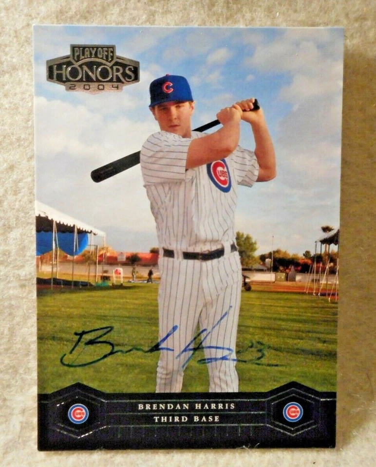 2004 Brendan Harris Playoff Honors Hand Signed On Card Auto......Chicago Cubs - Image 1 of 1