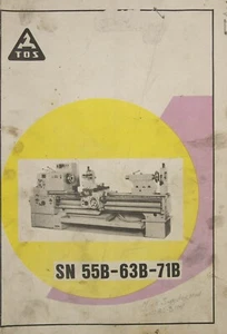 TOS SN 55B 63B & 71B, Drehmaschine Betriebsanleitung Wartungs- & Montageanleitung - Bild 1 von 5