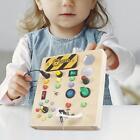 Wooden LED Busy Board Practical Skill Learning Game Teaching Aid Activities for
