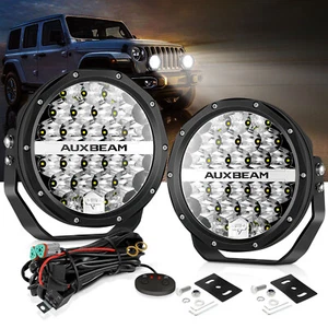AUXBEAM 7" LED Faro Luz Spot Pods Lámpara de Conducción Para Jeep Wrangler JK JL CJ - Imagen 1 de 12