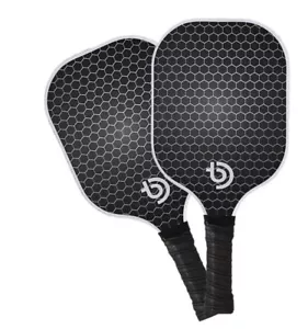 2 Player (PICKLEBALL PADDLES SET) Carbon Fiber Racket+4 Balls+Storage Bag - Picture 1 of 3