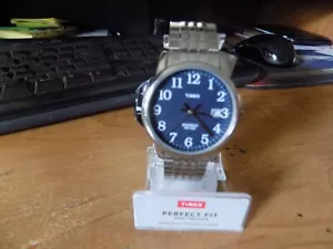 Reloj Timex Indiglo para hombre TW2U08800 ¡solo correa! (¡LEER!) ¡SOLO CORREA DE RELOJ! PIEZAS - Imagen 1 de 2