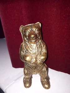 Messing Teddybär Spardose - Bild 1 von 3