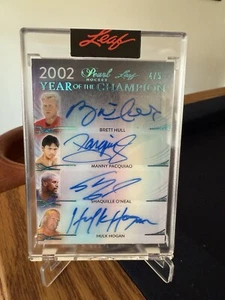 2021 Leaf Pearl Year Of The Champion Hulk Hogan, Shaq, Pacquiao, Brett Hull - Picture 1 of 2