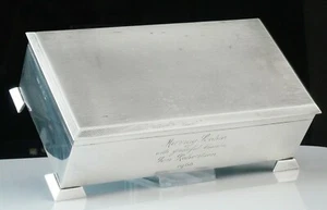 Hochwertige Sterling Silber Zigarettenschachtel, S J Rose & Son, Birmingham 1965 - Bild 1 von 10