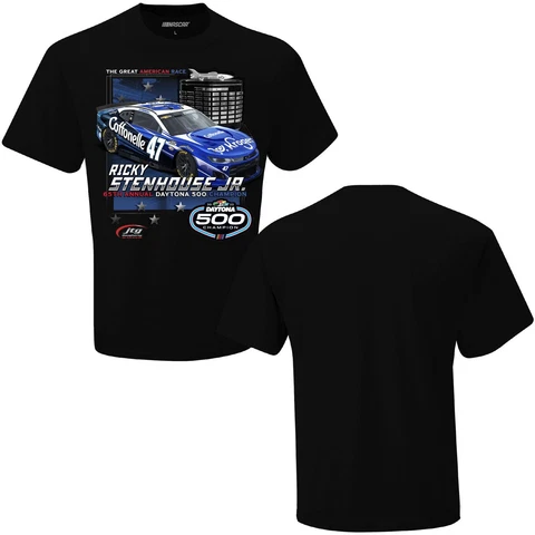 Ricky Stenhouse Jr 2023 Checkered Flag #47 Cottonelle Daytona 500 Winner Tee Cover