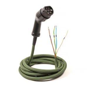 VIPER – 7.4kw Type 2 Ev Câble Chargeur – Attaché - Multiples Couleur Et Longueur - Picture 1 of 14