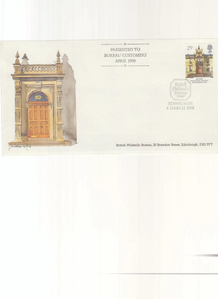 British First Day Cover Europa 6/3/1990 - Historic Buildings -Edinburgh - Image 1 of 1