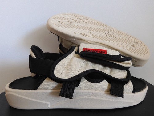 NIKE AIR JORDAN LS SLIDE BEACH MARRONE UNI ROSSO NERO "SANDALI" TAGLIA 8 [CZ0791 200]