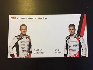 CP POSTCARD CARTOLINA TOYOTA YARIS TANAK RALLYE MONTE CARLO 2018 WRC RALLY - Picture 1 of 2
