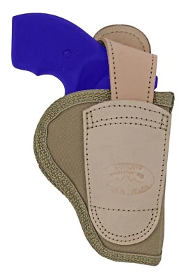 New Barsony Desert Sand Premium Ambidextrous Holster for 2" Revolvers - Image 1 of 4