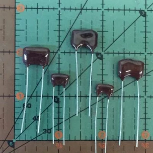 El Menco Dipped Silver  Mica Film Capacitor 680pf 300v 5%  Audio 10pcs - Picture 1 of 1