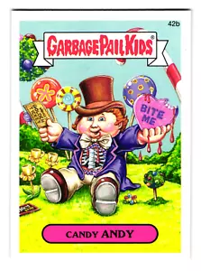 Pegatina Candy Andy 2015 Garbage Pail Kids Willy Wonka & The Chocolate Factory - Imagen 1 de 2
