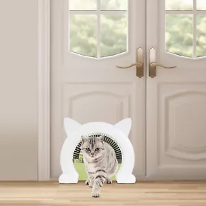 Blanco Moderno Gran Puerta Gato XL Interior Puerta Gato Puerta Mascota para Gatos - Imagen 1 de 23