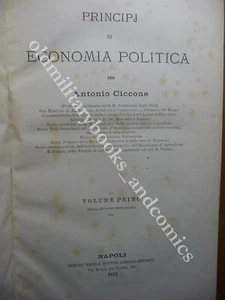 PRINCIPI DI ECONOMIA POLITICA ANTONIO CICCONE Vol. I - Bild 1 von 4