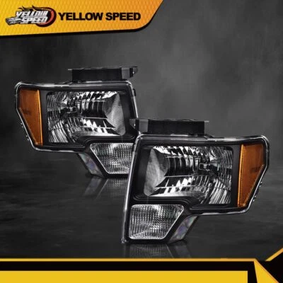 Faros esquineros ámbar carcasa negra aptos para camioneta Ford F150 2009-2014 Foto 1 de 4