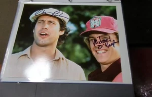 CADDYSHACK Signed 8x10 Photo – Chevy Chase & Michael O'Keefe – Authentic - Picture 1 of 3