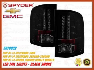 Spyder LED Tail Lights - Black Smoke For Silverado&Sıerra 1500/2500HD/3500HD - Image 1 of 4