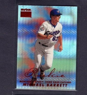 Skybox Premium Star Rubies 1999 paralelo #263 Michael Barrett acción de novato #/15 Foto 1 de 2