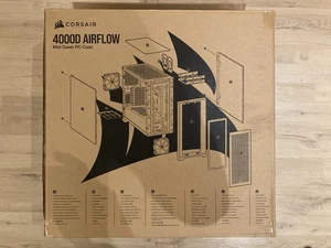 Corsair 4000D Airflow Midi-Tower PC-Gehäuse - Schwarz, Black - Unbenutzt! - Bild 1 von 12