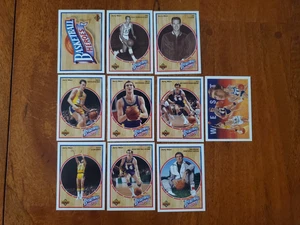 1991-92 UPPER DECK JERRY WEST BASKETBALL HEROES COMPLETE SET 1-10 NICE - Picture 1 of 2