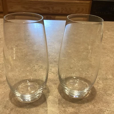 Riedel Stemless Champagne Glasses Set of 2 4.75” Tall 1.75” Diameter  - Image 1 of 4