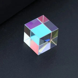 3 Pezzi Prisma Ottico Quadrato per Scienza Luce Dispersione Cubo di Vetro - Foto 1 di 11