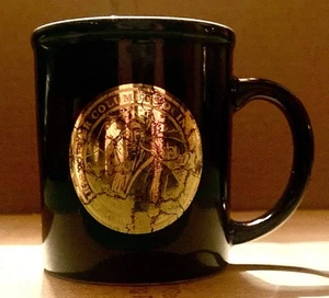 CHRISTOPHER COLUMBUS QUINCENTENNIAL VINTAGE 1992 BLAU KERAMIK KAFFEETASSE/BECHER - Bild 1 von 6