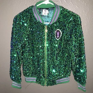 LOLA THE BOYS Universal Studios WICKED Girls Sequin Velvet Sequin Jacket 10 - Picture 1 of 5