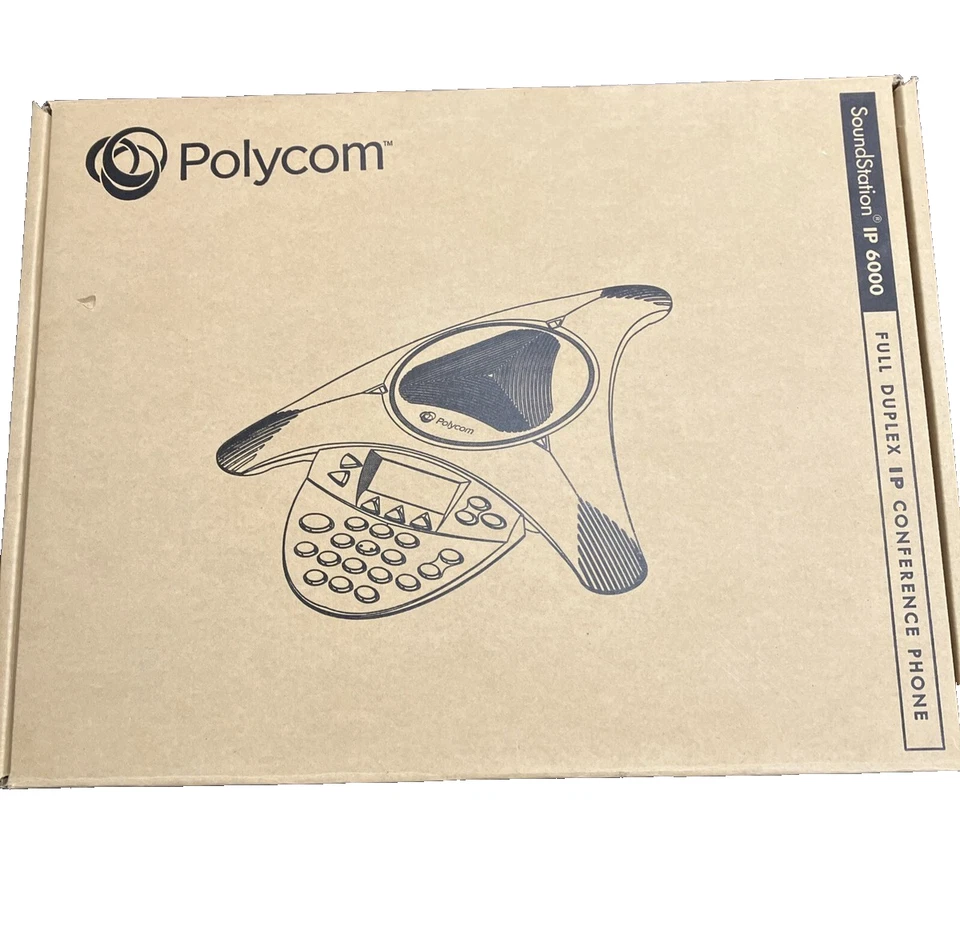 BRAND NEW Polycom SoundStation IP6000 Conference Phone PoE 2200-15600-001 - Image 1 of 1