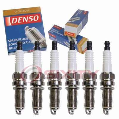 6 pc Denso Standard U-Groove Spark Plugs for 2015-2017 BMW 640i xDrive Gran gc - Image 1 of 4