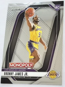 Tarjeta Bronny James Rookie RC 2024-25 Panini Prizm Monopoly #45 Los Angeles Lakers - Imagen 1 de 2