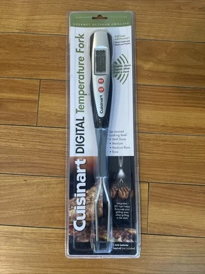 Cuisinart CTF-615 Digital Temperature Fork for Grilling W/Alarm and Light New - Image 1 of 2