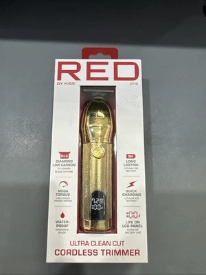 RED BY KISS ULTRA CLEAN CUT CORDLESS TRIMMER Waterproof, ￼FREE SHIPPING - Imagem 1 de 4