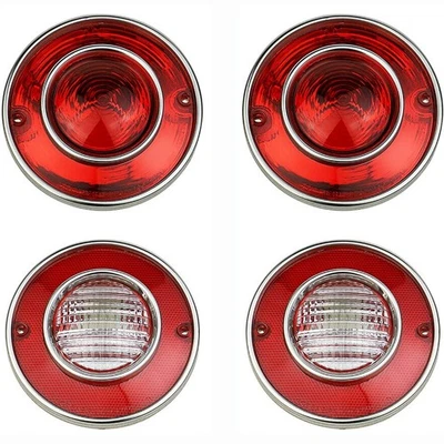 4 peças lanternas traseiras e luzes de backup/reversa para Chevrolet Corvette C3 1975-1979 - Imagem 1 de 4