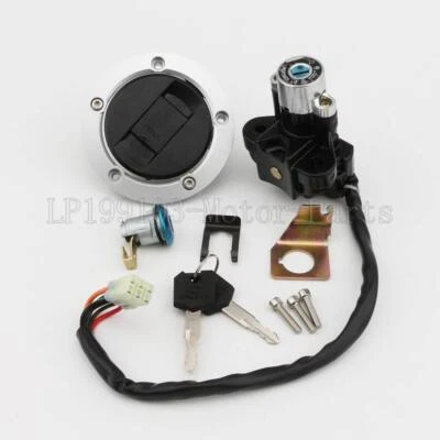 Interruptor de encendido tapa de gas combustible llave de bloqueo de asiento para Suzuki GSXR750 GSXR600 2004-2005 Foto 1 de 4