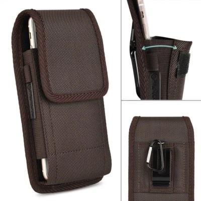 For iPhone 15 14 13 12 11 Pro 7+ 8+ Max XR XS Leather Belt Clip Case Holster - Image 1 of 4