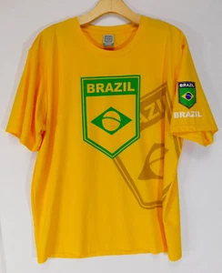 BRASIL BRASIL Futbol TRIKOT gelb Fußball Shirt HERREN LARGE - Bild 1 von 10