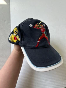 2003 Embroidered Stitched Kids Hat Navy Blue Red Yellow Power Rangers - Picture 1 of 9